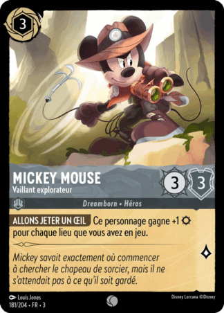 Mickey Mouse - Vaillant explorateur 181/204 - Lorcana S3 FR