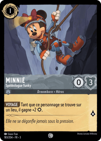 Minnie - Spéléologue funky 183/204 - Lorcana S3 FR
