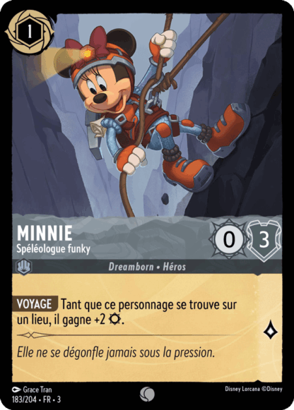 Minnie - Spéléologue funky 183/204 - Lorcana S3 FR