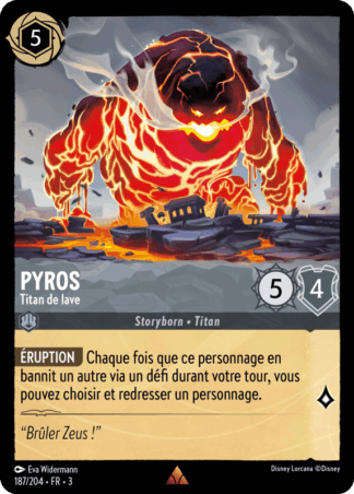 Pyros - Titan de lave 187/204 - Lorcana S3 FR