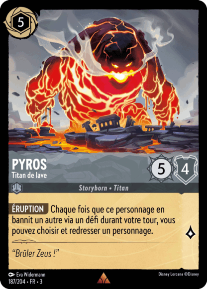 Pyros - Titan de lave 187/204 - Lorcana S3 FR