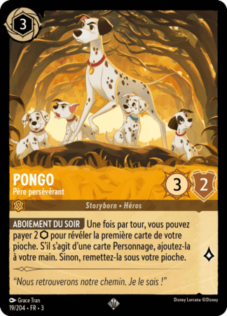 Pongo - Père persévérant 19/204 - Lorcana S3 FR