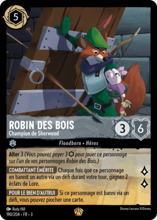 Robin des Bois - Champion de Sherwood 190/204 - Lorcana S3 FR