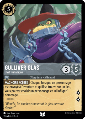 Gulliver Glas - Chef métallique 194/204 - Lorcana S3 FR
