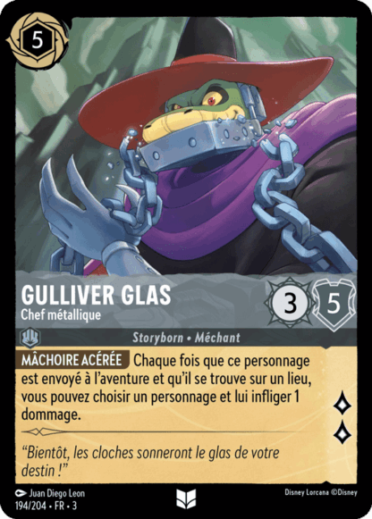 Gulliver Glas - Chef métallique 194/204 - Lorcana S3 FR