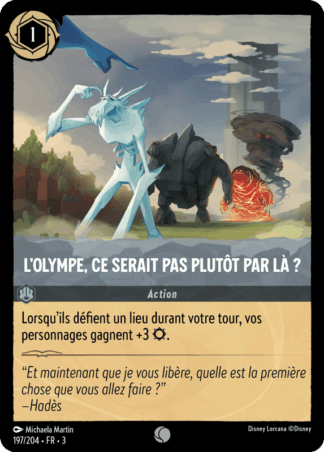 Lolympe, ce ne serait pas plutôt par là ? - Action 197/204 - Lorcana S3 FR