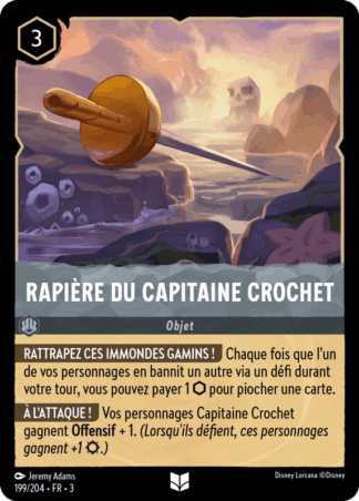 Rapière du Capitaine Crochet - Objet 199/204 - Lorcana S3 FR