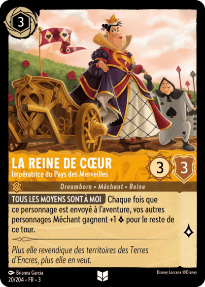 La Reine de cur - Impératrice du Pays des Merveilles 20/204 - Lorcana S3 FR