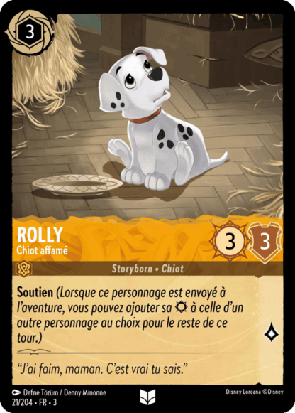 Rolly - Chiot affamé 21/204 - Lorcana S3 FR