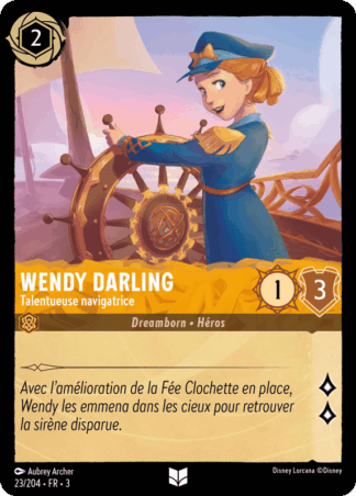 Wendy Darling - Talentueuse navigatrice 23/204 - Lorcana S3 FR