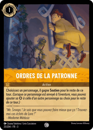 Ordres de la patronne - Action 25/204 - Lorcana S3 FR