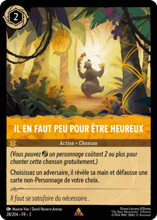 Il en faut peu pour être heureux - Action 28/204 - Lorcana S3 FR