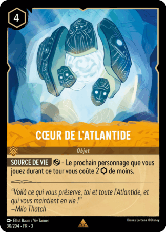 Cur de lAtlantide - Objet 30/204 - Lorcana S3 FR