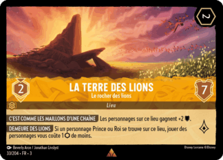 La terre des lions - Le rocher des lions 33/204 - Lorcana S3 FR