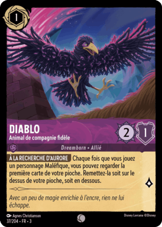 Diablo - Animal de compagnie fidèle 37/204 - Lorcana S3 FR
