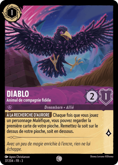 Diablo - Animal de compagnie fidèle 37/204 - Lorcana S3 FR