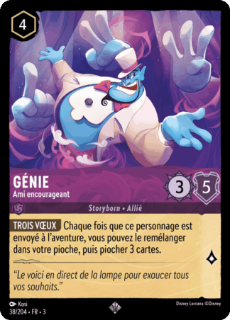 Génie - Ami encourageant 38/204 - Lorcana S3 FR