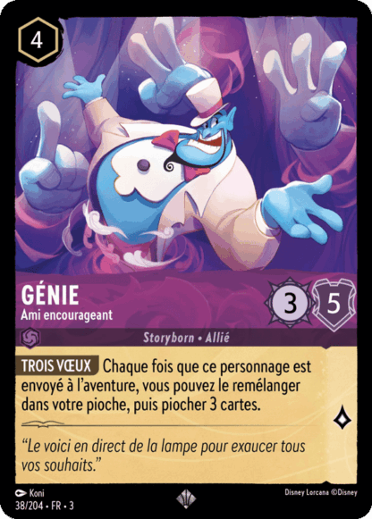 Génie - Ami encourageant 38/204 - Lorcana S3 FR
