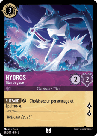 Hydros - Titan de glace 39/204 - Lorcana S3 FR