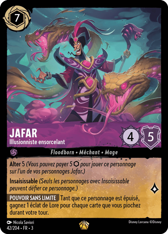 Jafar - Illusionniste ensorcelant 42/204 - Lorcana S3 FR