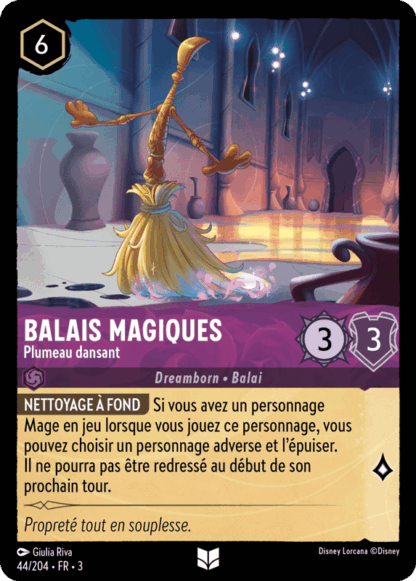 Balais Magiques - Plumeau dansant 44/204 - Lorcana S3 FR