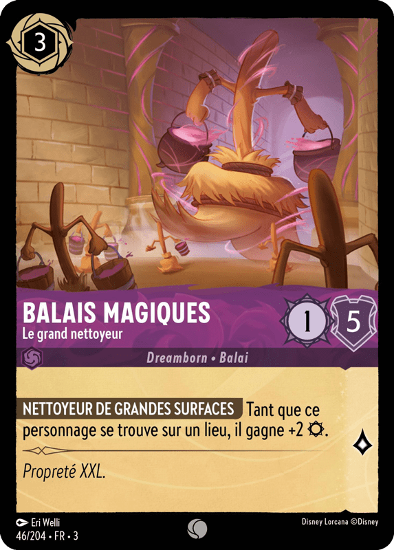 Balais Magiques - Le grand nettoyeur 46/204 - Lorcana S3 FR