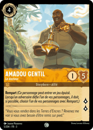 Amadou Gentil - Le Docteur 5/204 - Lorcana S3 FR
