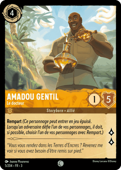 Amadou Gentil - Le Docteur 5/204 - Lorcana S3 FR