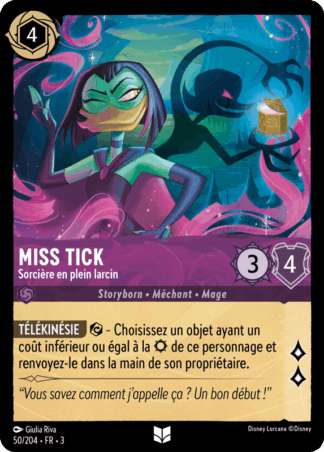 Miss Tick - Sorcière en plein larcin 50/204 - Lorcana S3 FR
