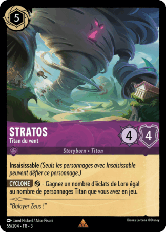 Stratos - Titan du vent 55/204 - Lorcana S3 FR