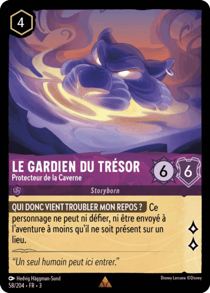 Le Gardien du trésor - Protecteur de la cave 58/204 - Lorcana S3 FR