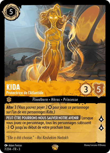 Kida - Protectrice de lAtlantide 7/204 - Lorcana S3 FR