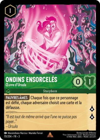 Ondins ensorcelés - uvre dUrsula 70/204 - Lorcana S3 FR