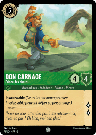 Don Carnage - Prince des Pirates 71/204 - Lorcana S3 FR