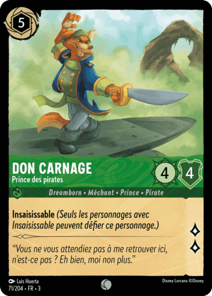 Don Carnage - Prince des Pirates 71/204 - Lorcana S3 FR
