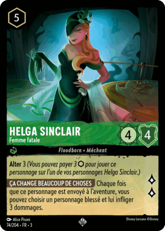 Helga Sinclair - Femme fatale 74/204 - Lorcana S3 FR