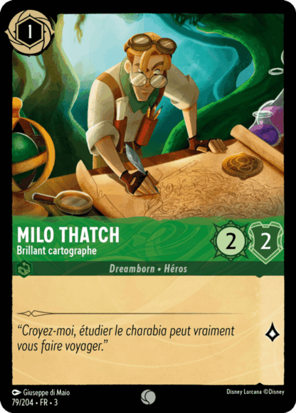 Milo Thatch - Brillant cartographe 79/204 - Lorcana S3 FR