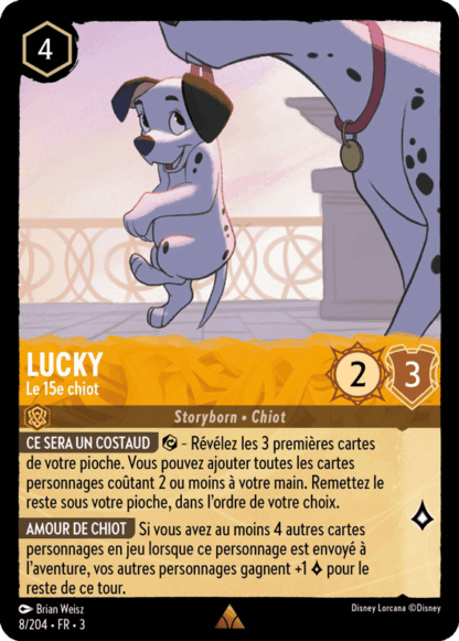 Lucky - Le 15ème chiot 8/204 - Lorcana S3 FR
