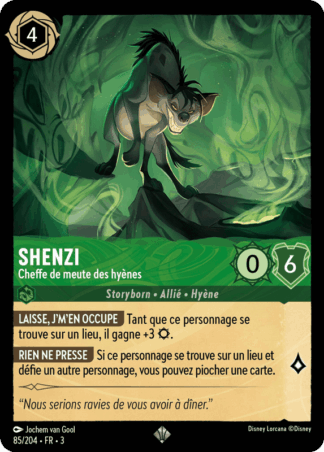 Shenzi - Cheffe de meute des hyènes 85/204 - Lorcana S3 FR