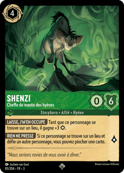 Shenzi - Cheffe de meute des hyènes 85/204 - Lorcana S3 FR