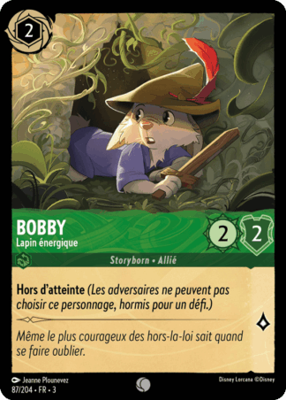Bobby - Lapin énergique 87/204 - Lorcana S3 FR