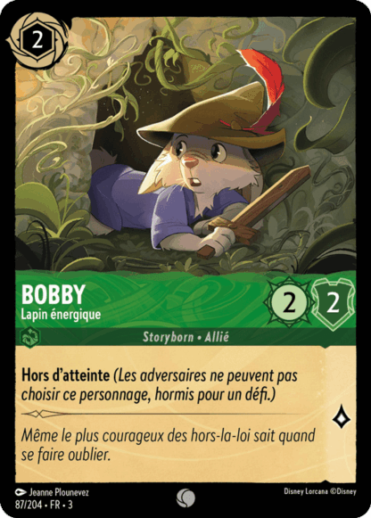 Bobby - Lapin énergique 87/204 - Lorcana S3 FR