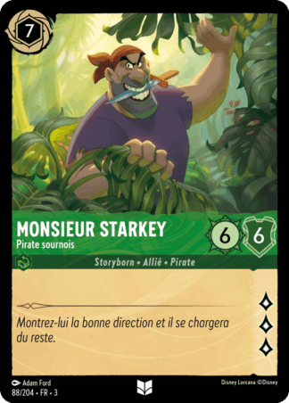 Monsieur Starkey - Pirate sournois 88/204 - Lorcana S3 FR