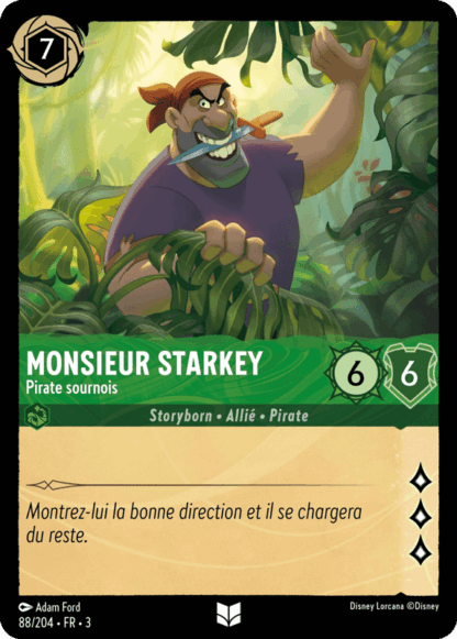 Monsieur Starkey - Pirate sournois 88/204 - Lorcana S3 FR
