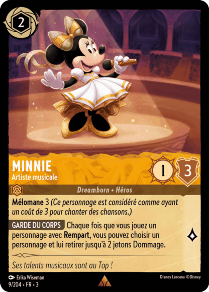 Minnie - Artiste musicale 9/204 - Lorcana S3 FR