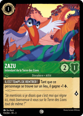 Zazu - Intendant de la Terre des Lions 93/204 - Lorcana S3 FR