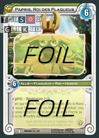 Papris, Roi des Flaqueux FOIL [Amakna 78/162 WAKFU]