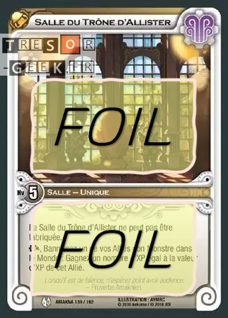 Salle du Trône d'Allister FOIL [Amakna 139/162 WAKFU]