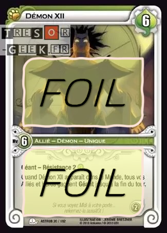 Démon XII FOIL [Astrub 20/162 WAKFU]