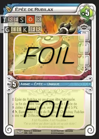 Épée de Rubilax FOIL [Bonta & Brâkmar 295/320 WAKFU]